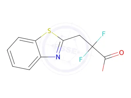 Chemical structure of 3-(Benzo[d]thiazol-2-yl)-2,2-difluoropropanoic acid