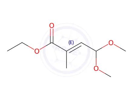 Chemical structure of Ethyl 4,4-dimethoxy-2-methylbut-2-enoate