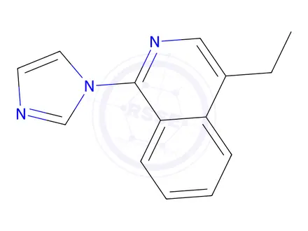 Chemical structure of 4-Ethyl-1-(1H-imidazol-1-yl)isoquinoline