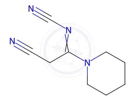 Chemical structure of (2-Cyano-1-(piperidin-1-yl)ethylidene)cyanamide