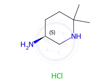 Chemical structure of (S)-6,6-Dimethylpiperidin-3-amine hydrochloride