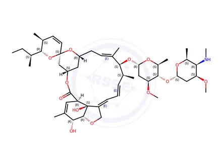 Chemical structure of Emamectin B1a