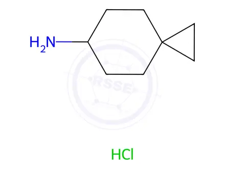 Chemical structure of spiro[2.5]octan-6-amine hydrochloride