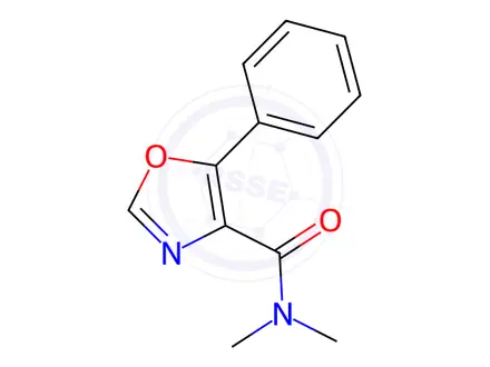 Chemical structure of N,N-Dimethyl-5-phenyl-1,3-oxazole-4-carboxamide