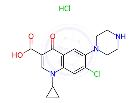 Chemical structure of Ciprofloxacin Impurity D