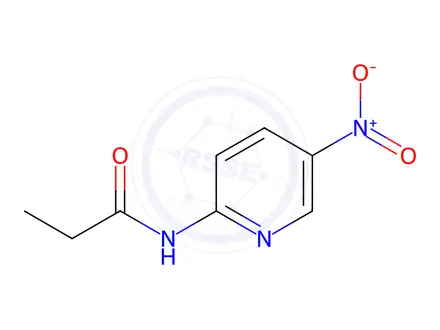 Chemical structure of N-(5-Nitropyridin-2-yl)propionamide