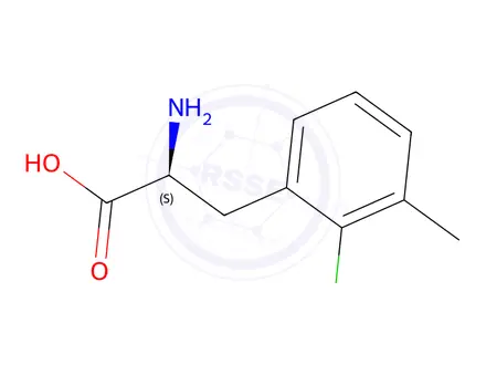 Chemical structure of (2S)-2-amino-3-(2-chloro-3-methylphenyl)propanoic acid