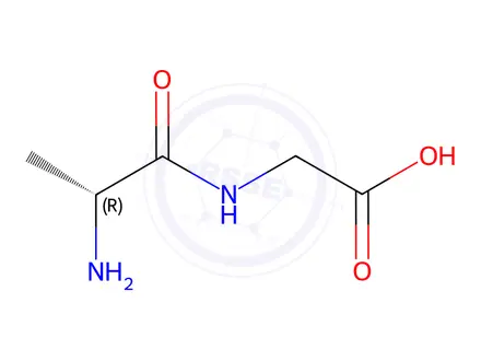 Chemical structure of D-Ala-Gly-OH