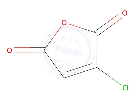 Chemical structure of Chloromaleic Acid Anhydride