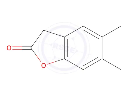 Chemical structure of 5,6-Dimethylbenzofuran-2(3H)-one
