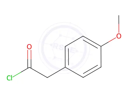 Chemical structure of 4-Methoxyphenylacetyl Chloride