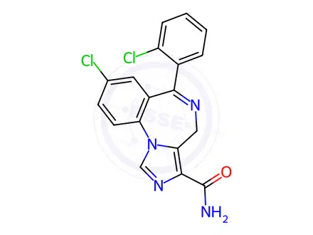 Chemical structure of Imidazenil Impurity 8