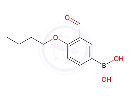 Chemical structure of (4-Butoxy-3-formylphenyl)boronic acid