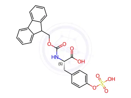 Chemical structure of FMOC-TYR(SO3H)-OH