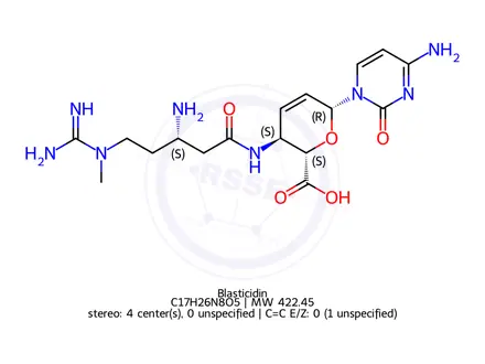 Chemical structure of Blasticidin-S