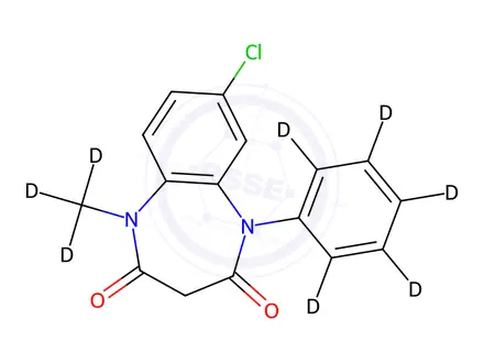 Chemical structure of Clobazam-d8