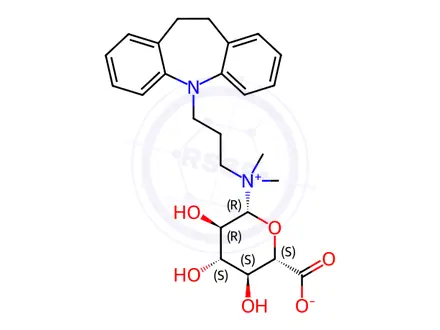 Chemical structure of Imipramine N-β-D-Glucuronide