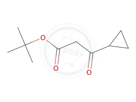 Chemical structure of tert-Butyl 3-Cyclopropyl-3-oxopropanoate