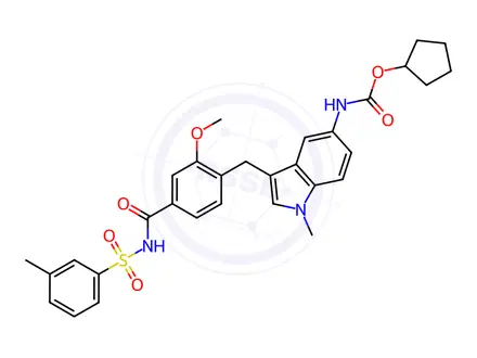 Chemical structure of Zafirlukast Impurity 2