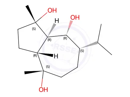 Chemical structure of 10-Epiteuclatriol