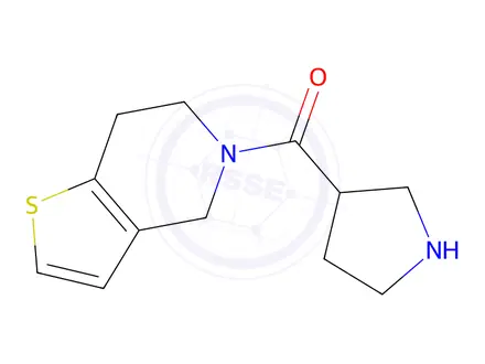 Chemical structure of 3-{4h,5h,6h,7h-thieno[3,2-c]pyridine-5-carbonyl}pyrrolidine