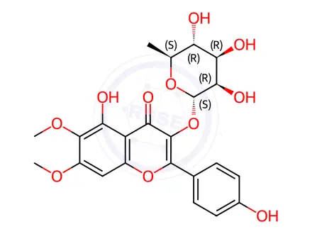 Chemical structure of Flavonol Glycosides Impurity 22