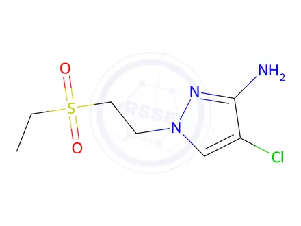 Chemical structure of 4-Chloro-1-(2-(ethylsulfonyl)ethyl)-1h-pyrazol-3-amine