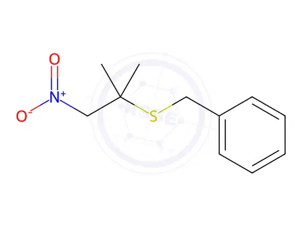Chemical structure of Benzyl(2-methyl-1-nitropropan-2-yl)sulfane