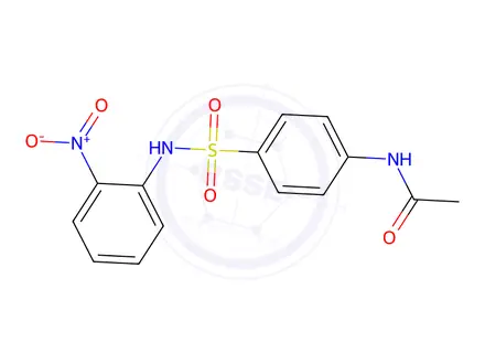 Chemical structure of N-(4-(N-(2-Nitrophenyl)sulfamoyl)phenyl)acetamide