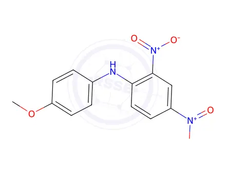 Chemical structure of N-(4-methoxyphenyl)-2,4-dinitroaniline