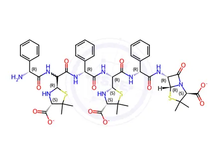 Chemical structure of Ampicillin EP Impurity M
