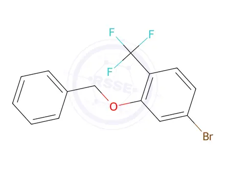 Chemical structure of 2-(Benzyloxy)-4-bromo-1-(trifluoromethyl)benzene