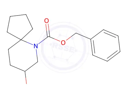 Chemical structure of 8-Hydroxy-6-aza-spiro[4.5]decane-6-carboxylic acid benzyl ester