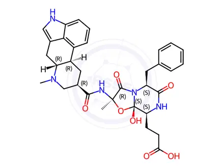 Chemical structure of Dihydro Ergotamine Ring-opened Acid