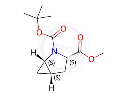 Chemical structure of 2-tert-Butyl 3-methyl (1S,3S,5S)-2-azabicyclo[3.1.0]hexane-2,3-dicarboxylate