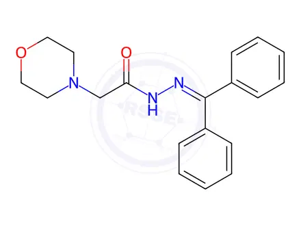 Chemical structure of N'-(diphenylmethylene)-2-morpholinoacetohydrazide