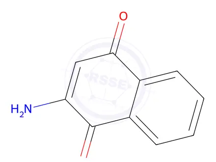 Chemical structure of 2-aminonaphthalene-1,4-dione