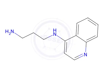 Chemical structure of N1-(Quinolin-4-yl)propane-1,3-diamine