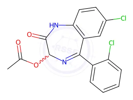 Chemical structure of Lorazepam Impurity 2 (Lorazepam EP Impurity B) (Mixture of Enantiomers)