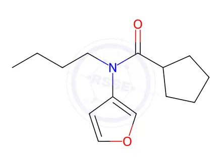 Chemical structure of N-Butyl-N-(furan-3-yl)cyclopentanecarboxamide