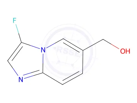 Chemical structure of IMidazo[1,2-a]pyridine-6-Methanol, 3-fluoro-