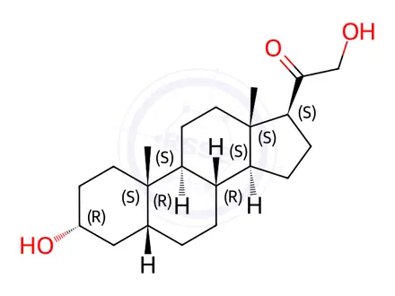 Chemical structure of Hydroxyprogesterone Impurity 10