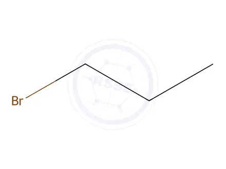 Chemical structure of 1-bromopropane