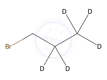 Chemical structure of 1-Bromopropane-2,2,3,3,3-D5