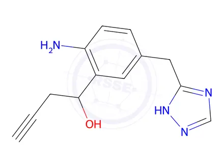 Chemical structure of 2-(1-Hydroxy-3-butynyl)-4-(1,2,4-triazolylmethyl)aniline