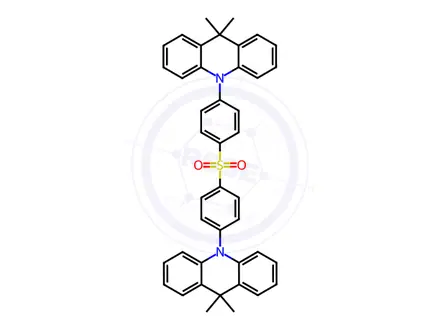 Chemical structure of Bis[4-(9,9-diMethyl-9,10-dihydroacridine)phenyl]solfone