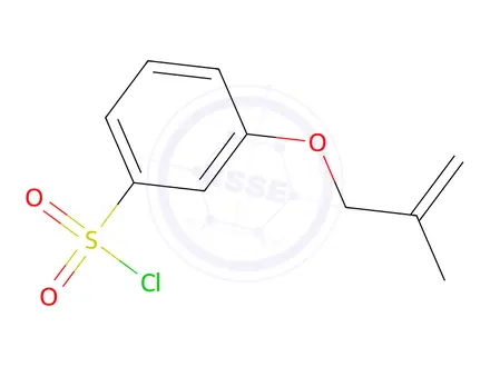 Chemical structure of 3-[(2-methylprop-2-en-1-yl)oxy]benzene-1-sulfonyl chloride