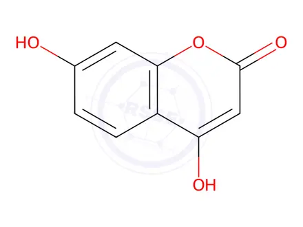 Chemical structure of 4,7-DIHYDROXYCOUMARIN