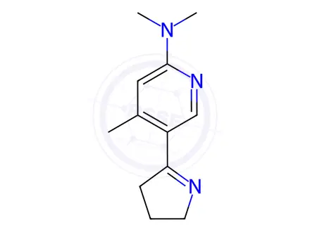 Chemical structure of 5-(3,4-Dihydro-2H-pyrrol-5-yl)-N,N,4-trimethylpyridin-2-amine