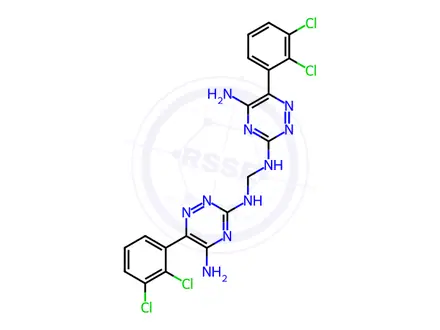 Chemical structure of Lamotrigine 3,3-Dimer